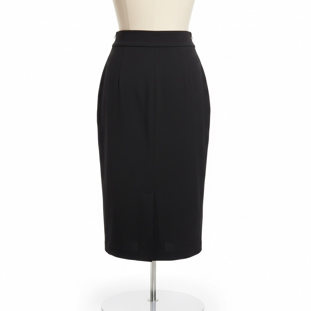 Banana Republic Pencil‎ Skirt Size 4 Black Tailored Career Office Minimalist